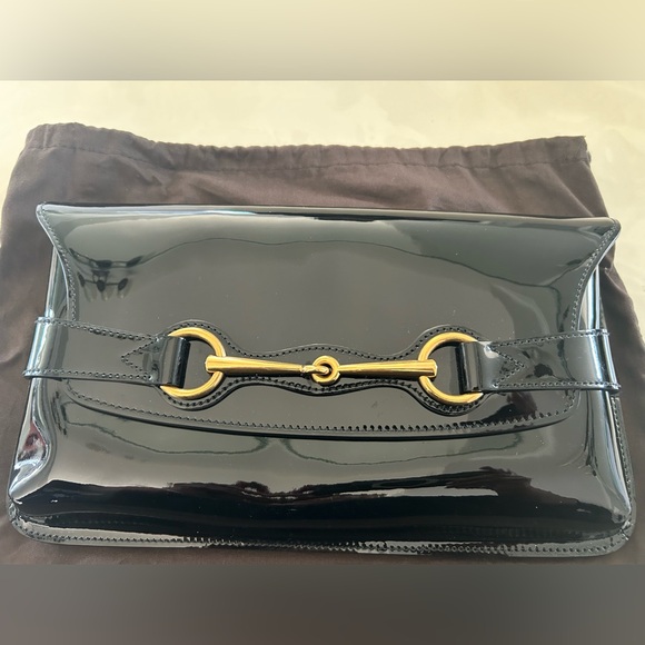 Gucci Black Horsebit Clutch in great condition. - Picture 1 of 11